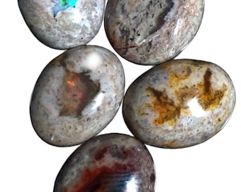 Lot of 5 Fire Opals with Quarry Without Slot 03