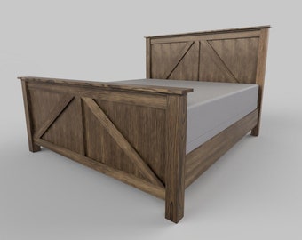 Farm Style King Bed Frame Plans