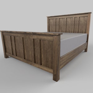 Modern Rustic King Bed Frame Plans
