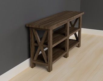 Wood Console Table Plans