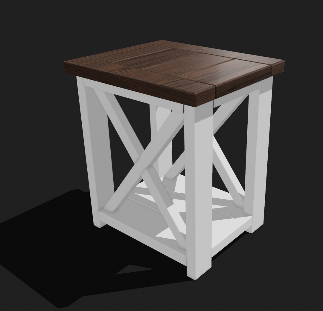 Farm Style End Table Plans Etsy