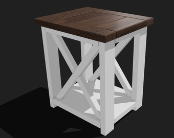 Farm Style End Table Plans