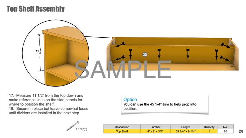 Large Hall Tree Storage Bench Plans image 9