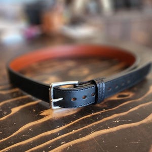 Steel Reinforced Leather Belt