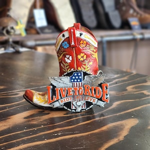 Love To Ride Motorcycle Belt Buckle