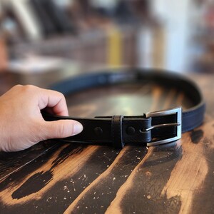 Formal Genuine Black Leather Belt