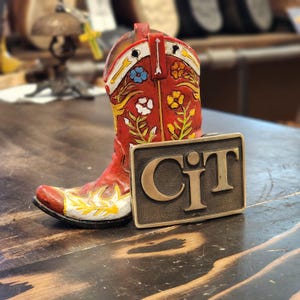 真鍮製「CIT」ベルト バックル/危機介入チーム (CIT) プログラム
