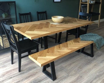 Herringbone Dining Table