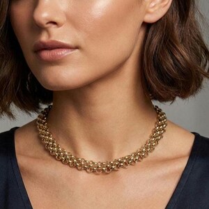 Double Layer Chain Collier Necklace