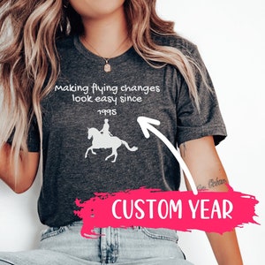 Personalized Dressage shirt, custom year equestrian shirt, dressage rider gift, horse trainer gift, dressage judge gift, horse show shirt