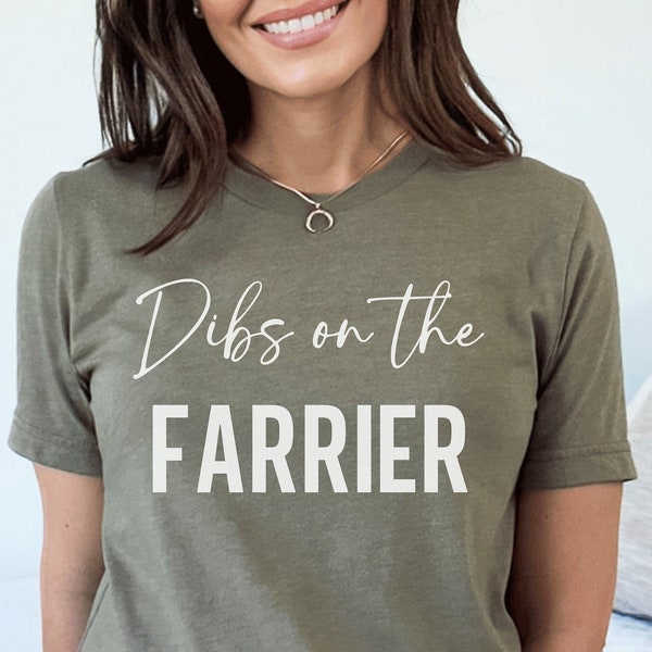 Farrier wife shirt christmas gift for farrier girlfriend birthday gift horse shoeing shirt farrier wife shirt dibs on the farrier shirt
