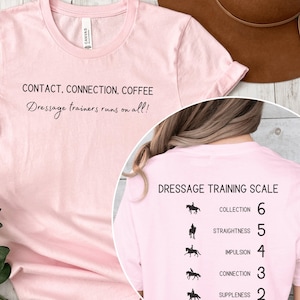 Dressage training scale shirt, horse trainer gift, funny equestrian tee, horseback riding crewneck, dressage rider gift, horse girl tshirt