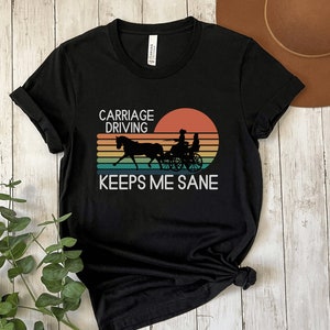 Shirt voor koets, cadeau voor ruiter, show bruidegom aanwezig, gecombineerd men-T-shirt, top paardenliefhebber, ronde hals paardensport, schuurt-shirt