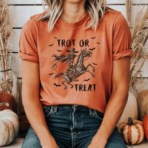 Equestrian Halloween Shirt: Spooky Skeleton Horseback Riding Tee