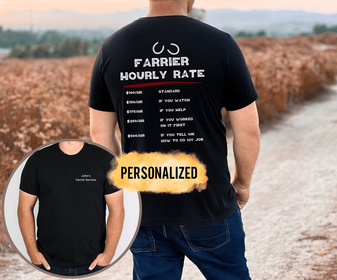 Personalized Farrier Shirt, Gift for Farrier, Christmas Gift