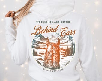 Mountain Horse Hoodie: Equestrian Trail Riding Pullover