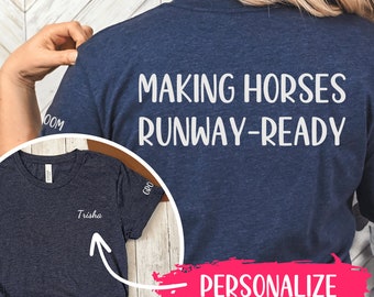 Personalized Horse Show Groom Shirt: Equestrian Gift