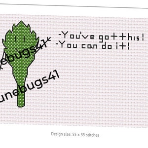 Encourage-Mint cross stitch pattern