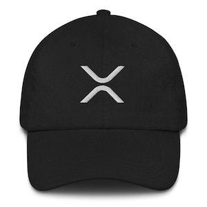 X (XRP LOGO) Dad Hat / HODL backside