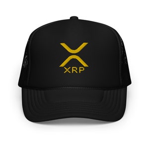 Gold XRP Foam trucker hat