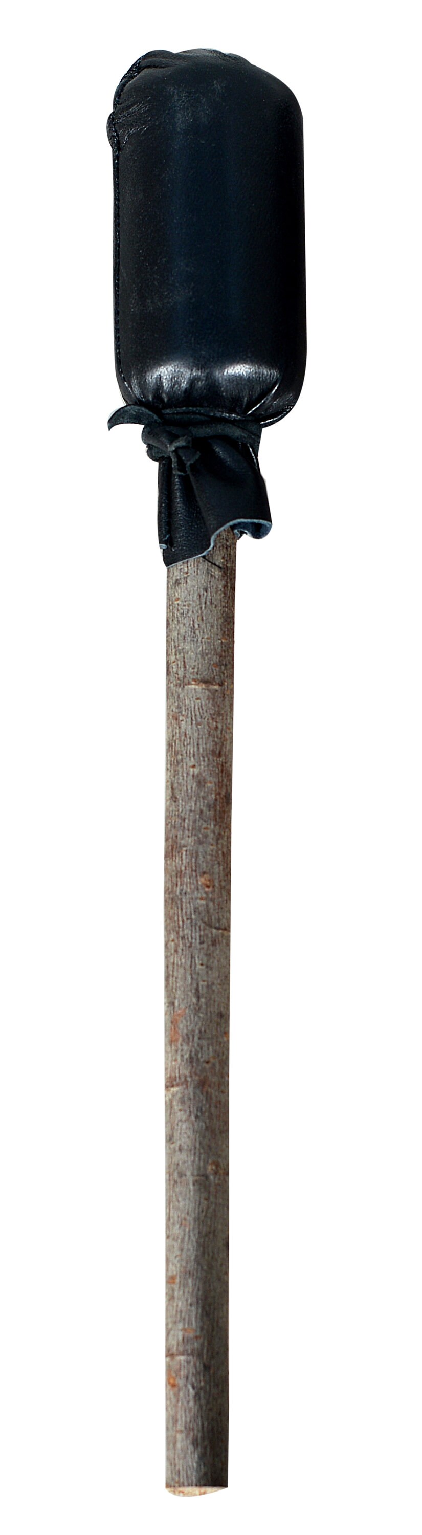 ARAW Shaman Native American Drumbeater/Stick, Drumsticks Natural Wood Handle, Leather Head Beater Sticks (Brown Shine