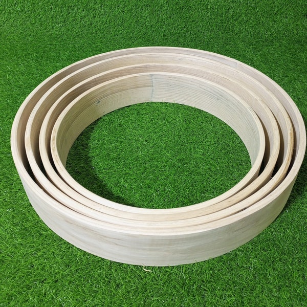 ASH Wood Hoop for Shamanic Native Drum Frames Rings