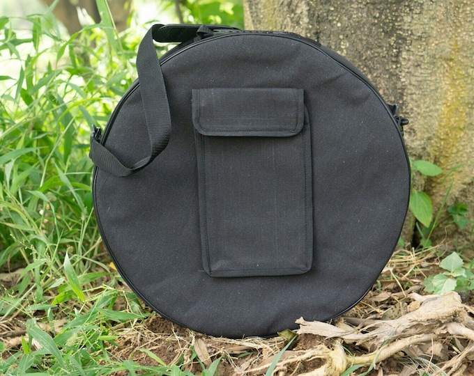Handmade Shamanic Drum Bag: Padded Bodhran Case with Backpack Straps