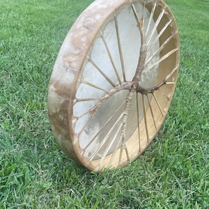 American Shamanic Native Drum Buffalo Natural Hide