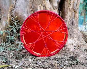 American Shamanic Native Drum Buffalo Hide With Drumbeater