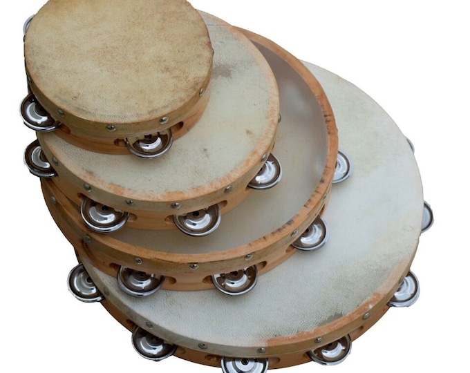 Silver Tambourine Necklace Sterling Silver Tambourine Charm on a Delicate Sterling Silver Cable