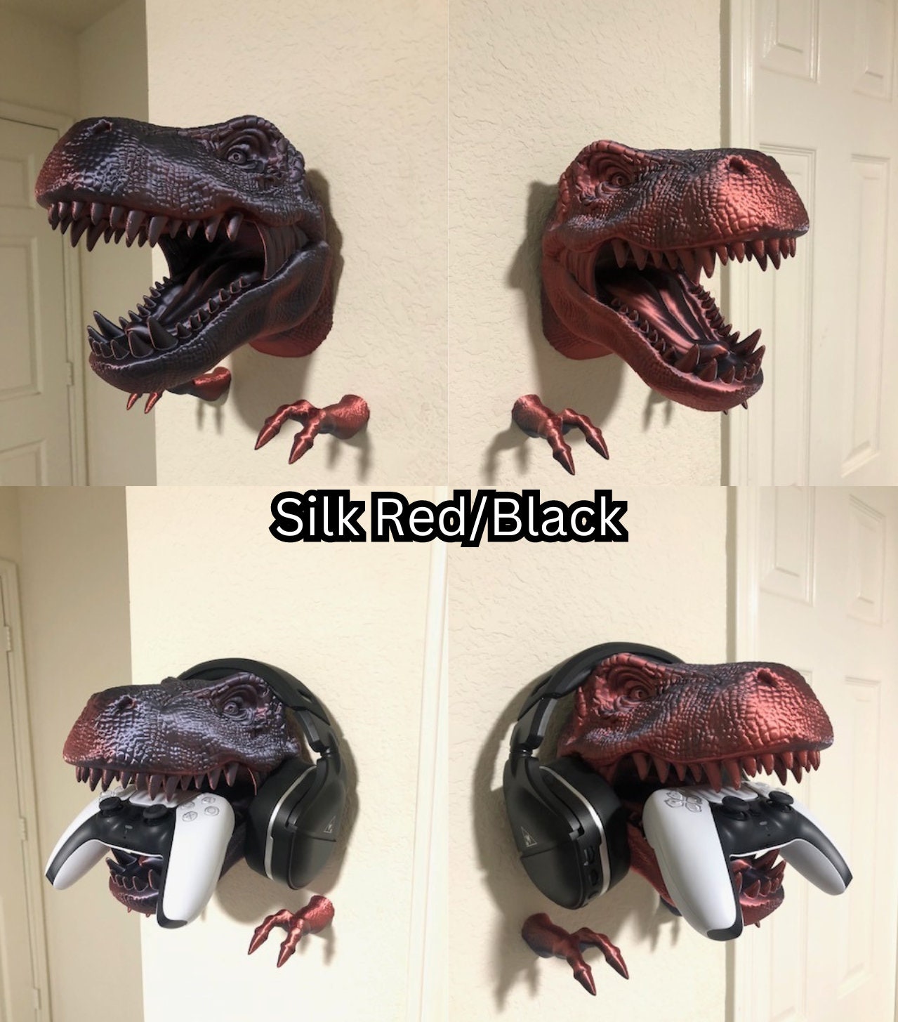 T-Rex pour guidon sonette Tyrannosaure rouge Dinosaure T-Rex pour guidon sonette Tyrannosaure rouge Dinosaure