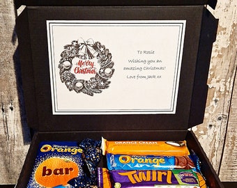 Date night Orange Chocolate Gift Box | Beautiful Presents & Gifts | Fathers Day Gifts |