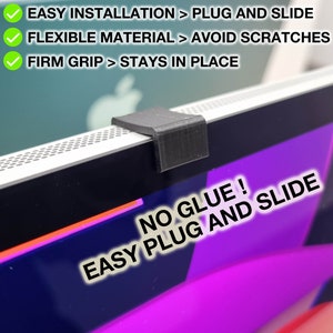 Apple Studio Display 27&quot; CAMERA COVER - No Glue, Just Plug And Slide