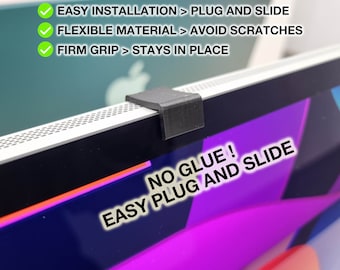 Apple Studio Display 27" CAMERA COVER - No Glue, Just Plug And Slide