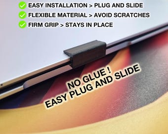 SAMSUNG Galaxy Chromebook Plus / Book 4 / Book 4 360 / Book 4 Pro 360 / Book 4 Edge / Book 4 Ultra CAMERA COVER No Glue, Just Plug And Slide