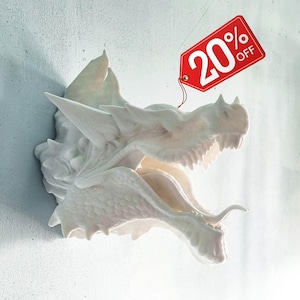 Geometric Dragon Head Wall Mount: Animal Trophy Decor