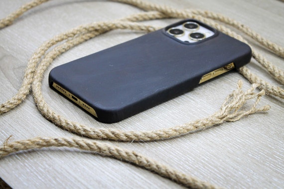 Personalized Dark Brown Leather Phone Cover, iPhone 14, 13, 12, 11 Pro Max Case, Genuine Leather Phone Case, Shockproof Phone Case
