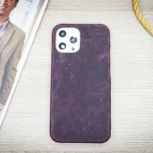 Custodia classica in pelle per telefono, custodia per cellulare viola, custodia per iPhone 14, 13, 12, 11 Pro Max, custodia per telefono ad alta protezione