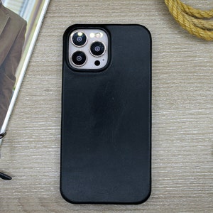 Custodia per telefono in vera pelle pieno fiore, cover per iPhone nera, custodia per iPhone 14, 13, 12, 11 Pro Max, copertura completa a scatto, custodia per iPhone personalizzata