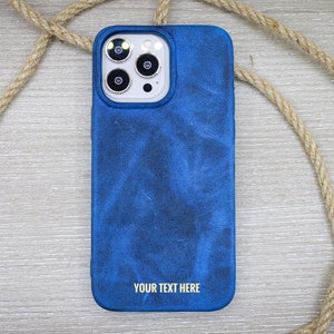 iPhone 14 case, iPhone 13 pro case, iPhone 12 mini Case, iPhone 11 Pro max, Leather phone cover,Blue phone case, Leather phone case, iPhone protection, Apple monogram case,  custom iPhone case, engraved case, Shockproof Cover,  Luxury iPhone case