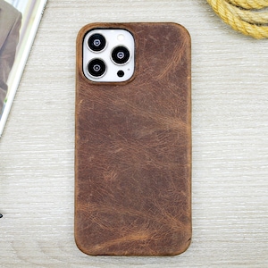 Leren telefoonhoes, camel iPhone-hoesje, iPhone 14, 13, 12, 11 Pro Max-hoesje, beste telefoonhoesje, gepersonaliseerde telefoonhoes, klik op volledige dekking