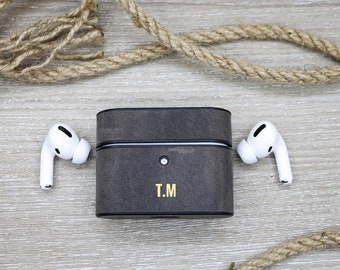 Full Grain Leather Airpods Pouch, Luxury Leather Airpods Pro / 2 & Airpods 1/2 Cover, Protective Airpods Holder, Custom Leather Airpod Case