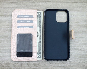 Personalized Beige Leather Samsung Wallet Case, A03, A13, A32, A52, A53, S22, A12, S23, S21, FE/Utra/Plus Case, Luxury Samsung Phone case