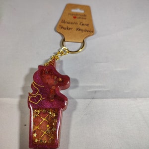 Unicorn Cone Shaker Keychain