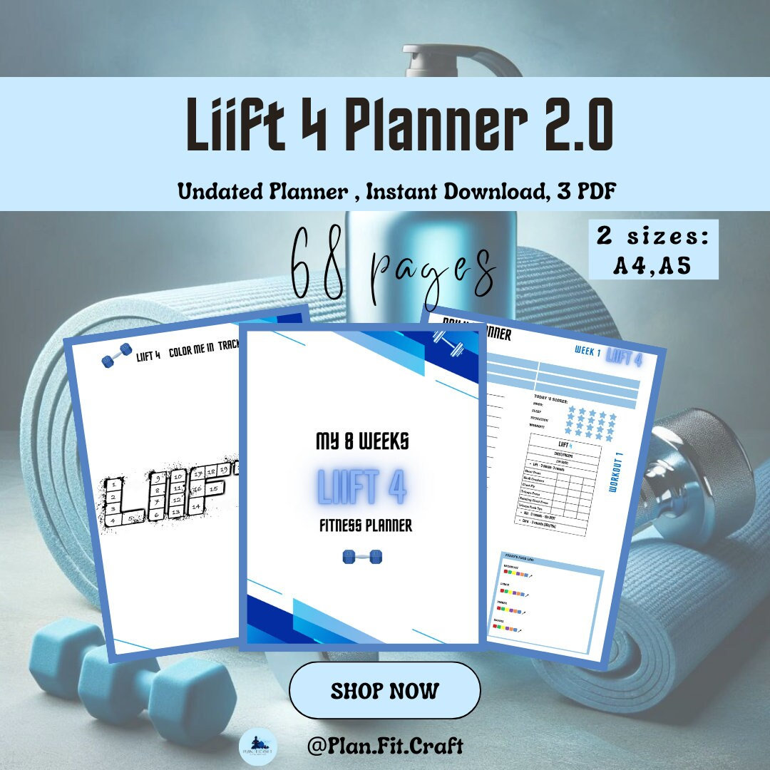 liift-4-planner-2-0-reach-your-fitness-goals-in-8-weeks-with-this-comprehensive-journal-weight-tracker-and-meal-planner-etsy