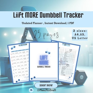 Levanta MÁS registros con mancuernas: ¡ÚNICOS y SIMPLIFICADOS! / Planificador de ejercicios Beachbody imprimible en PDF /