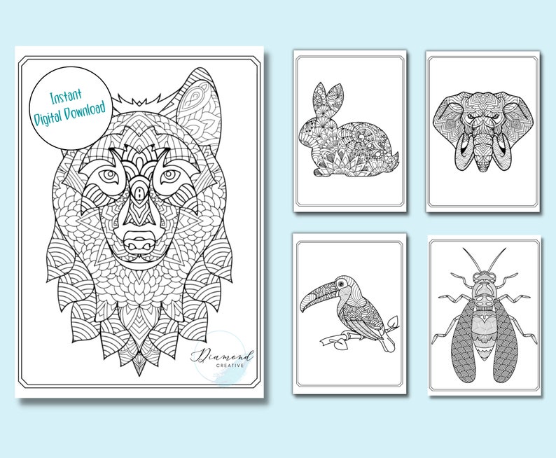 10 Spirit Animal Coloring Pages to Unleash Your Inner Wisdom