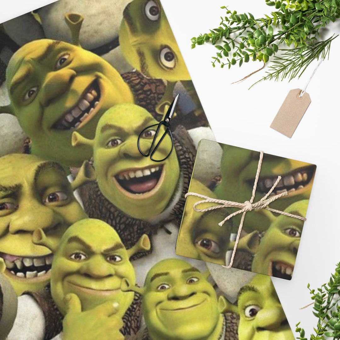 Shrek Wrapping Paper Etsy