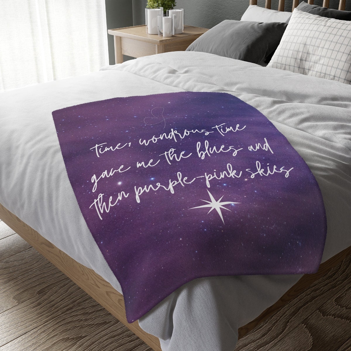 Taylor Swift Blanket Invisible String Merch Soft Velveteen Etsy