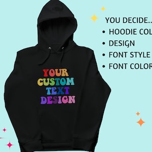 Customizable Unisex Hooded Sweatshirt, Bar Mitzvah or Bat Mitzvah swag hoodie, wedding party, sweet 16, family trip, rec team, bridal party
